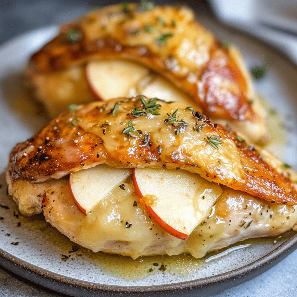 Apple Brie Stuffed Chicken Breasts