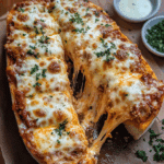 Cheesy Lasagna Garlic Bread Delight