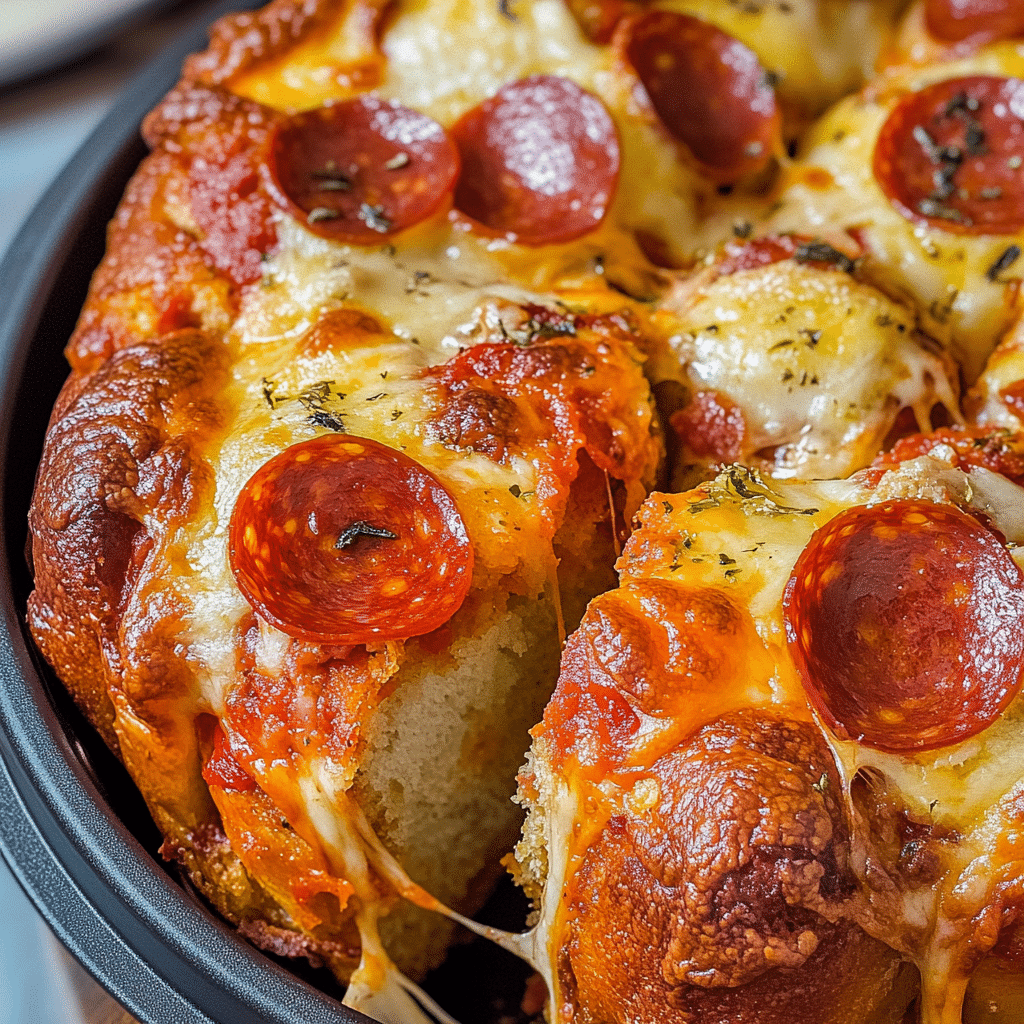 Cheesy Pepperoni Pull Apart Loaf