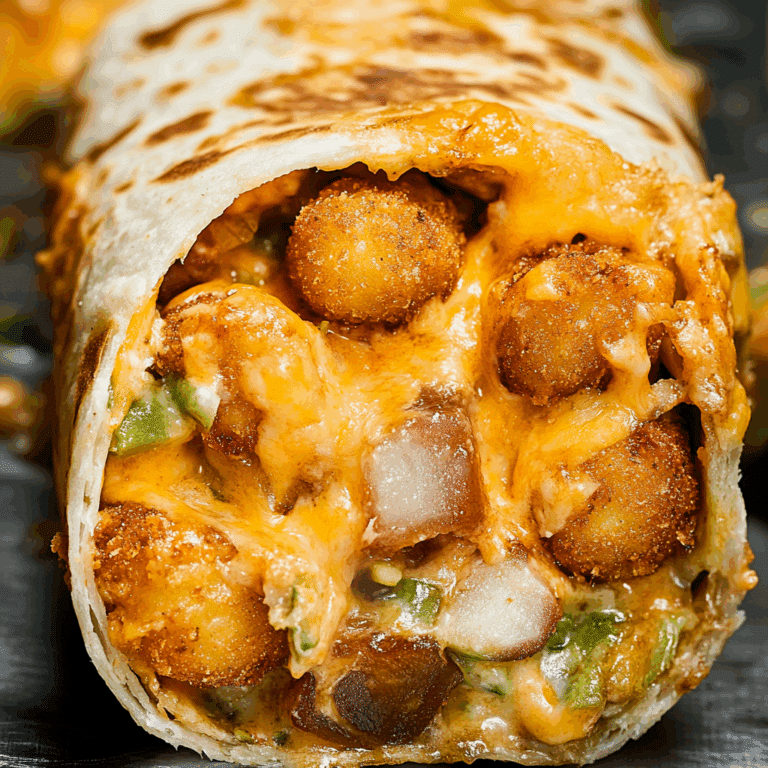 Cheesy Tater Tot Burritos
