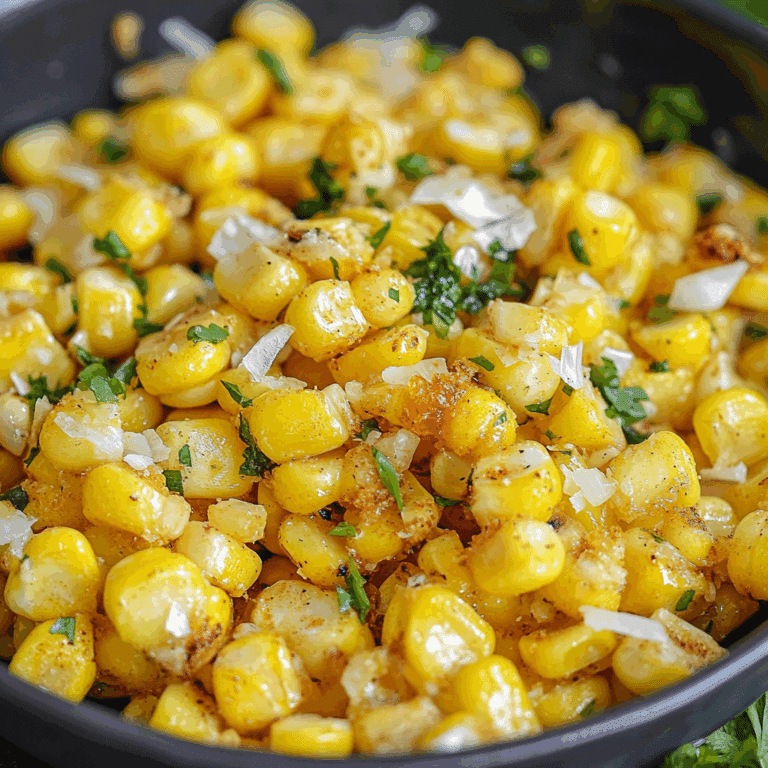 Crispy Fried Corn with Garlic & Spices