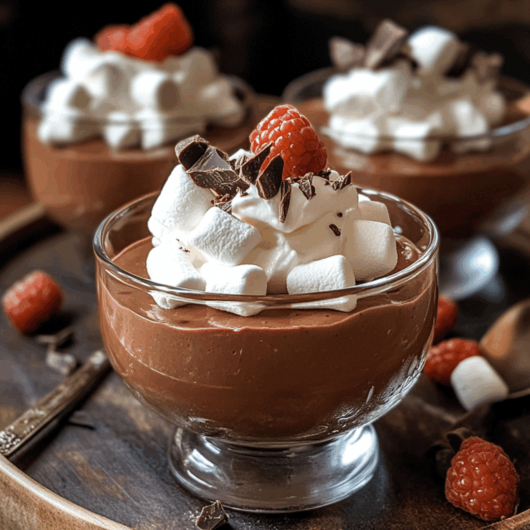 Decadent Chocolate Marshmallow Mousse
