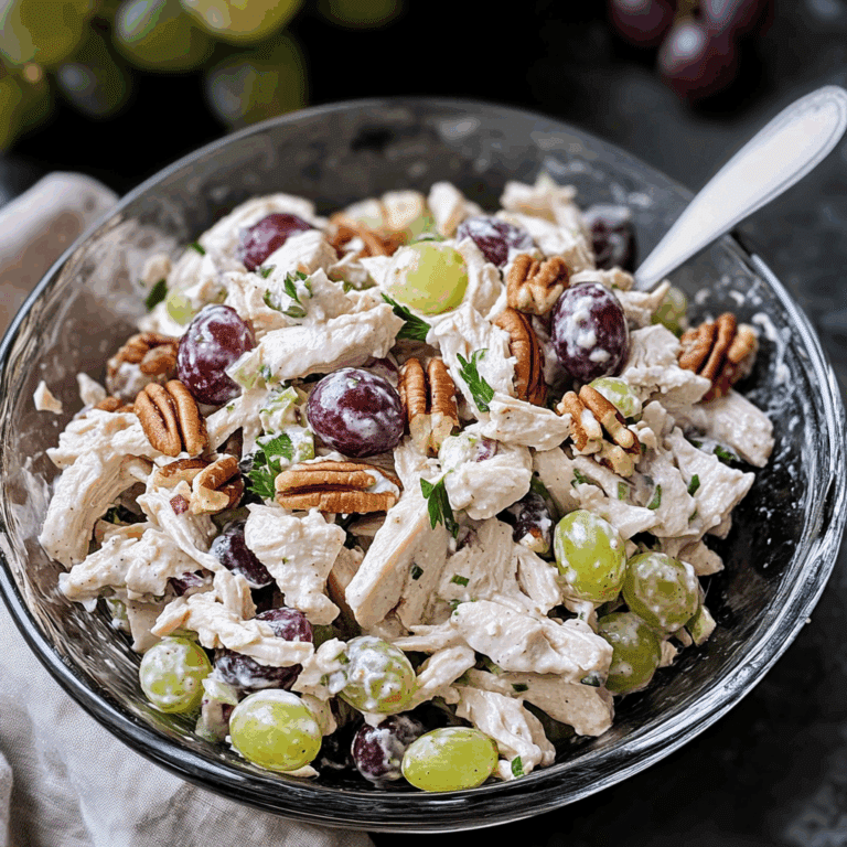 Easy Chicken Salad with Grapes and Pecans