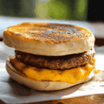 Easy McDonald's Sausage McMuffin at Home