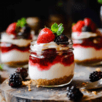 Easy No Bake Cheesecake Jars