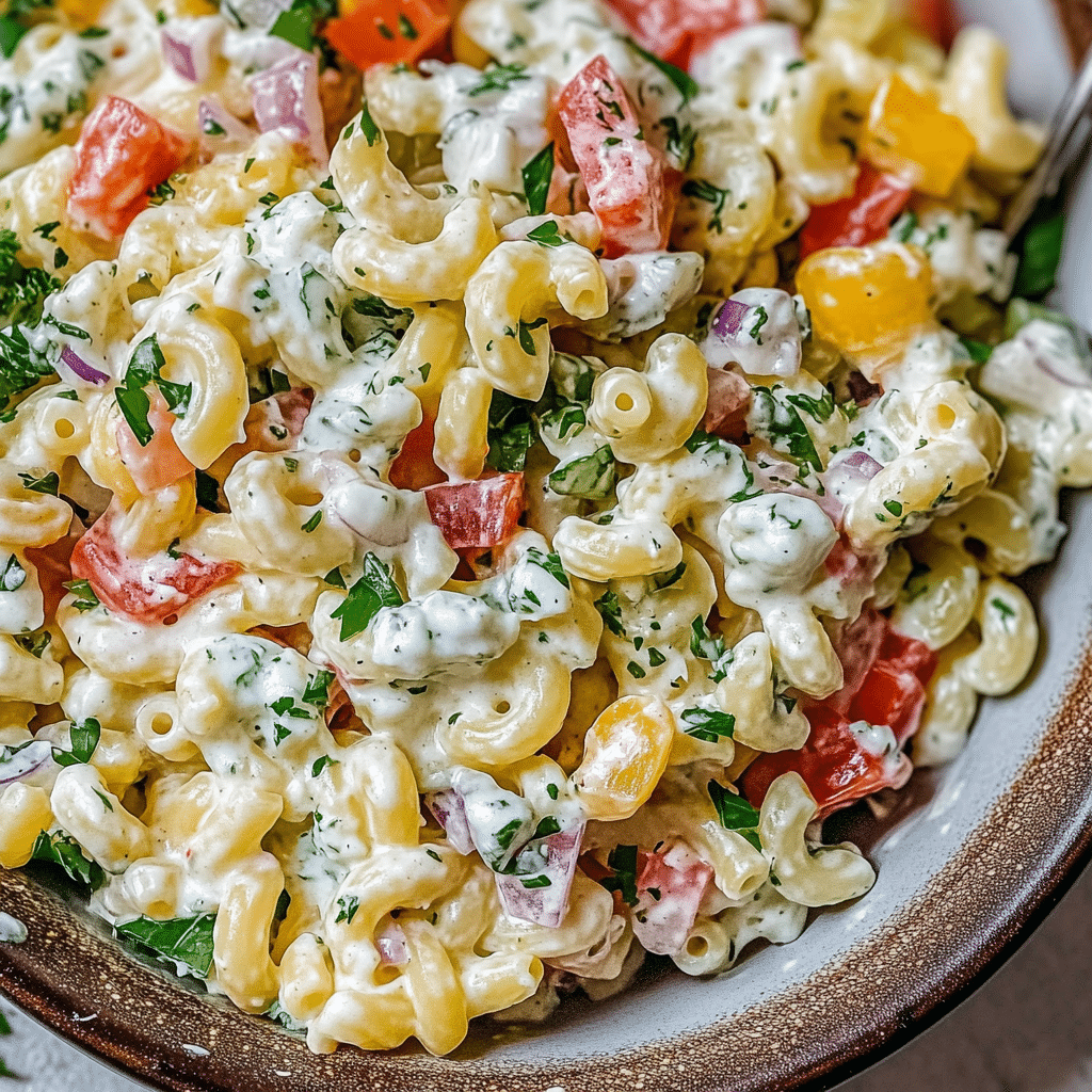 Flavorful Turkish Pasta Salad with Greek Yogurt