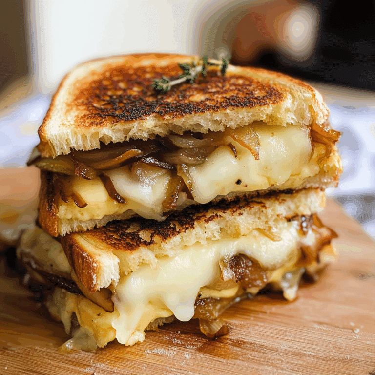 French Onion & Apple Grilled Cheese