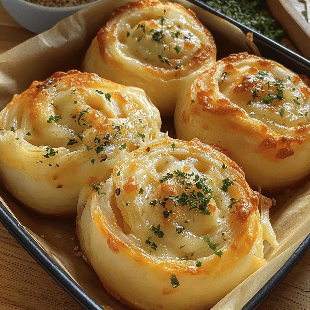 Irresistible Garlic Cheese Rolls