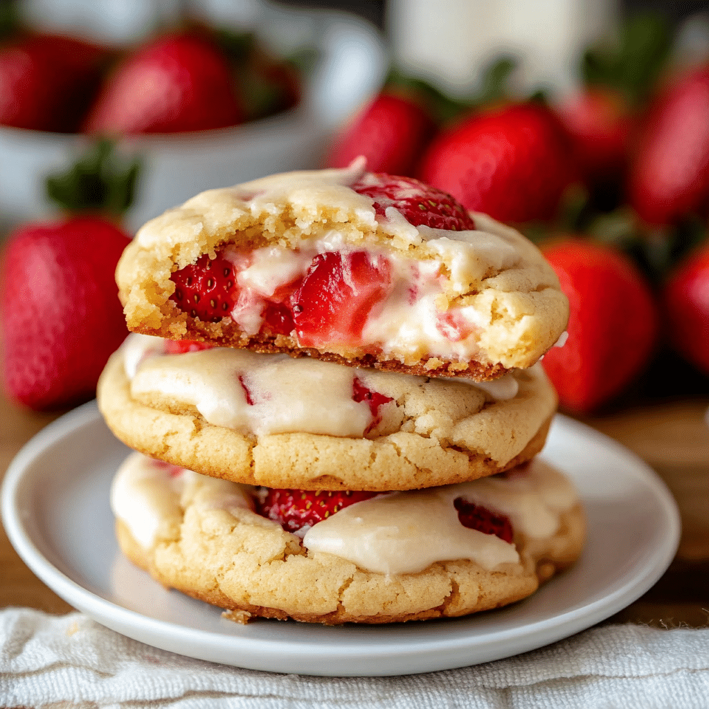 Irresistible Strawberry Cheesecake Cookies