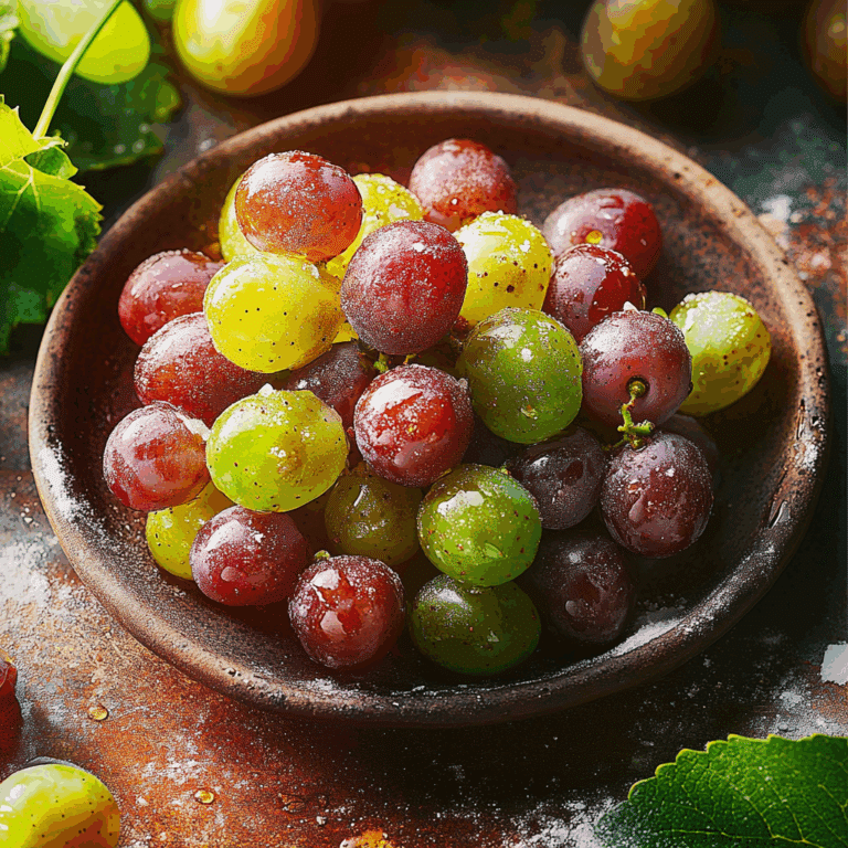 Refreshing Frozen Tajin Grapes