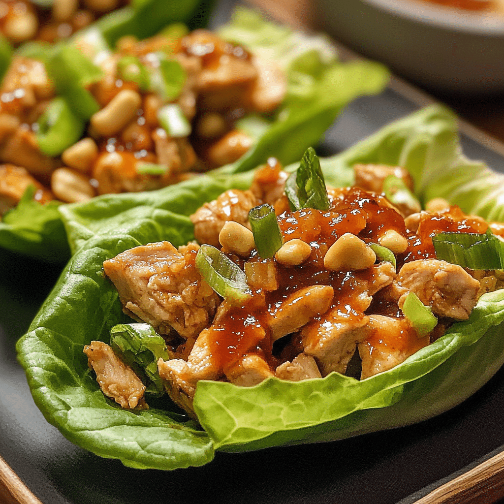 asy Chicken Lettuce Wraps