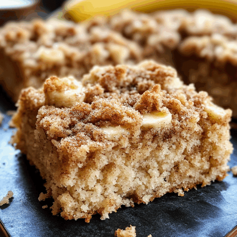 Banana Crumb Coffee Cake with Cinnamon