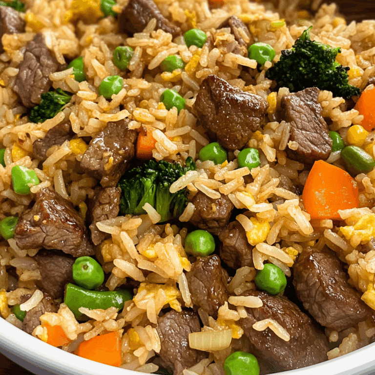 Beef Fried Rice with Veggies