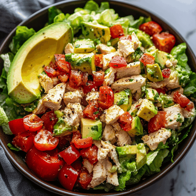 BLT Chicken Salad with Avocado