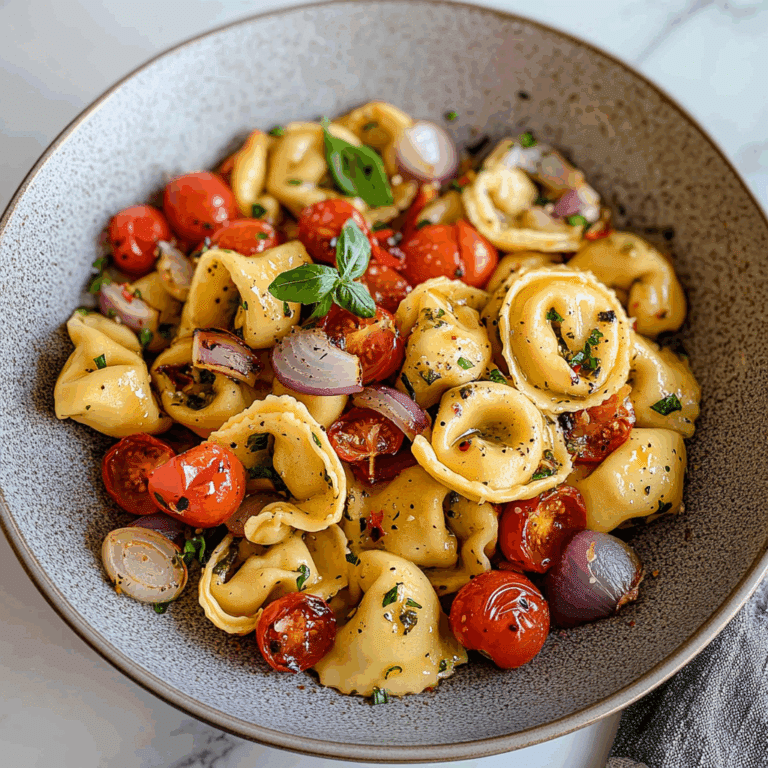 Cheese Tortellini with Veggies