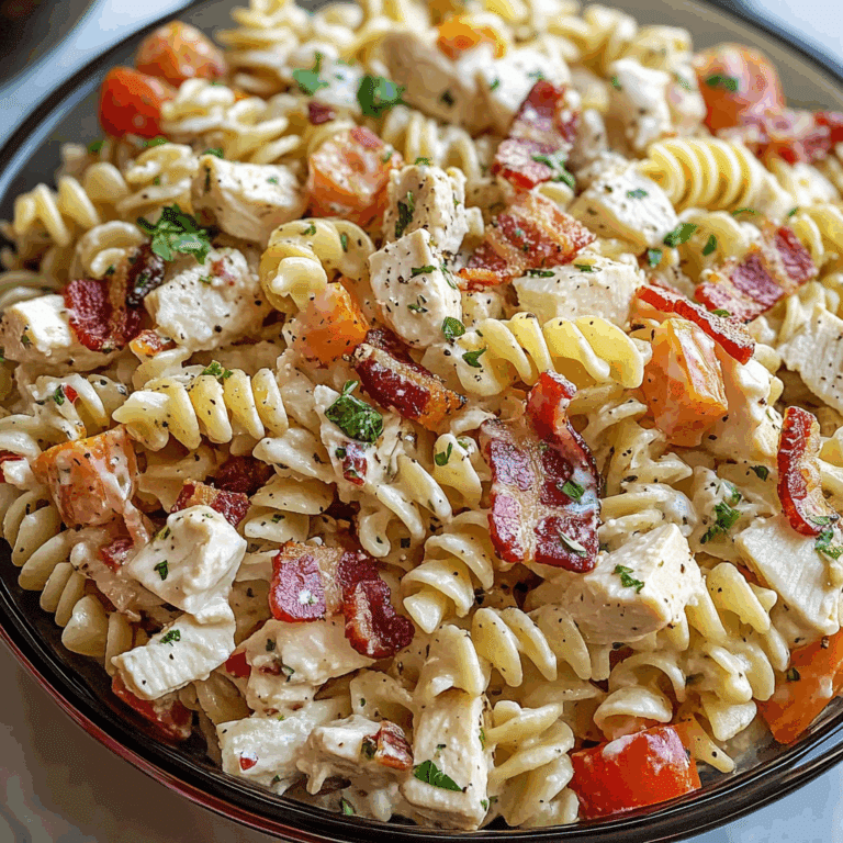 Chicken Bacon Ranch Pasta Salad