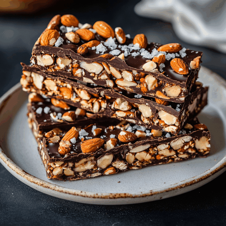 Dark Chocolate Nut Bars with Sea Salt