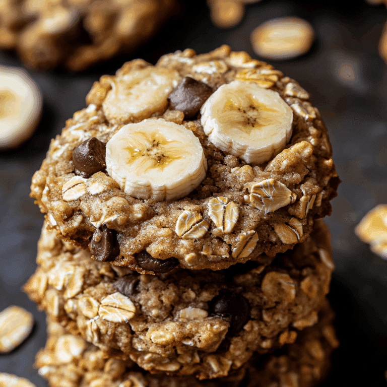 Easy Banana Oatmeal Cookies