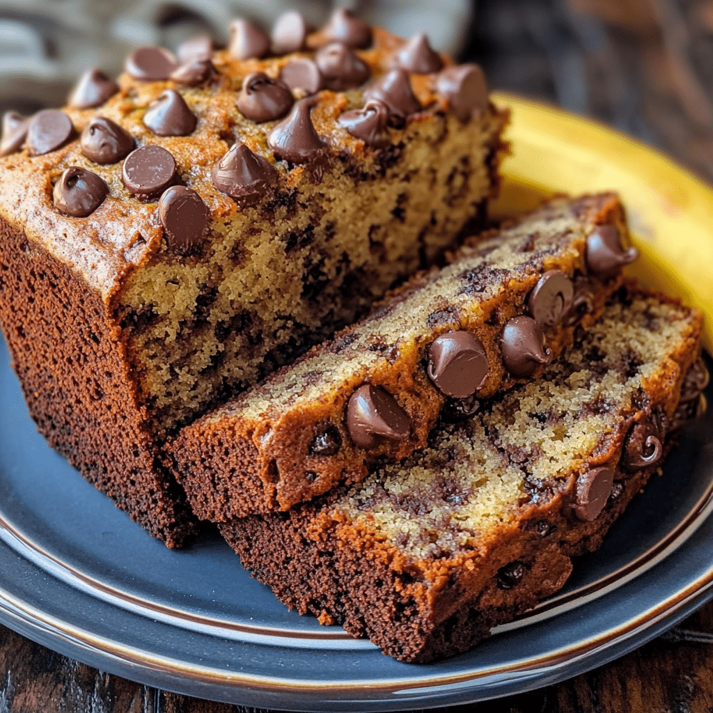 Easy Chocolate Chip Banana Bread