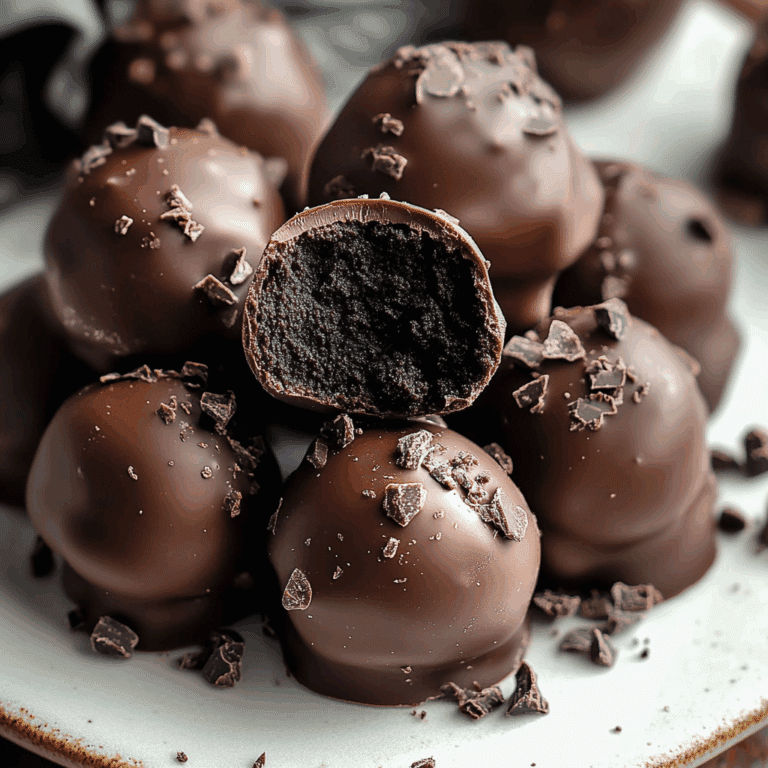 Easy Oreo Truffles with Chocolate Coating