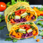 Easy Vegan Veggie Rainbow Wraps