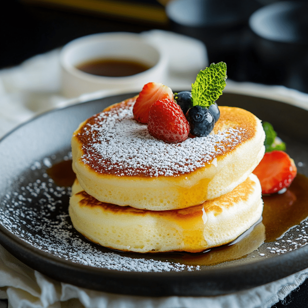 Fluffy Japanese Soufflé Pancakes