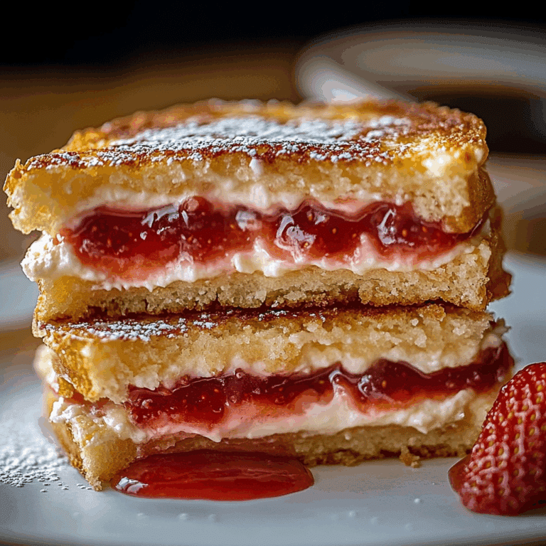 Fried Strawberry Cheesecake Sandwich