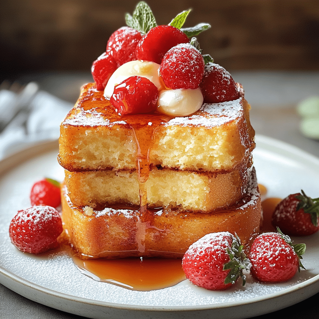 Irresistible Pound Cake French Toast