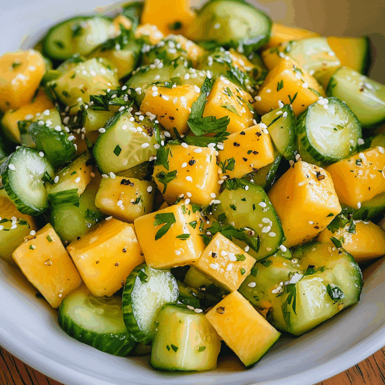 Mango Cucumber Salad