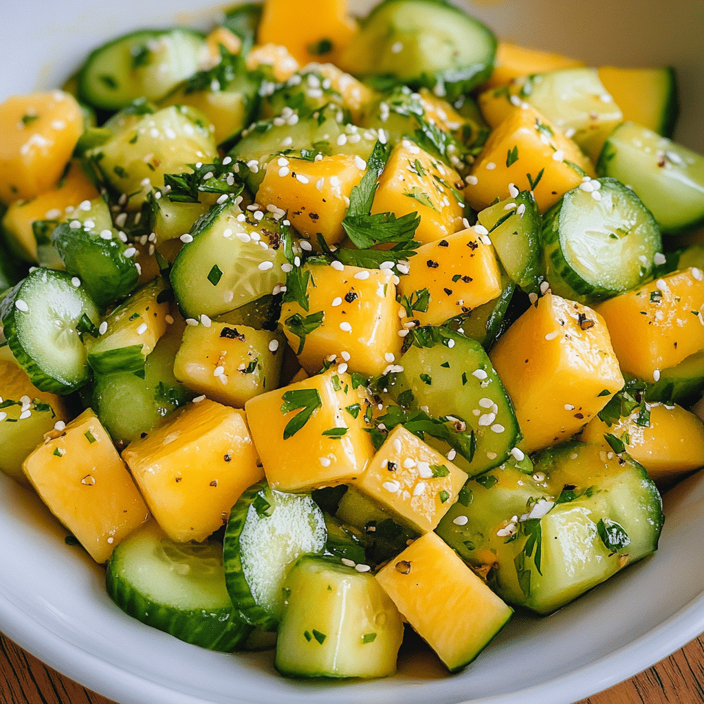 Mango Cucumber Salad