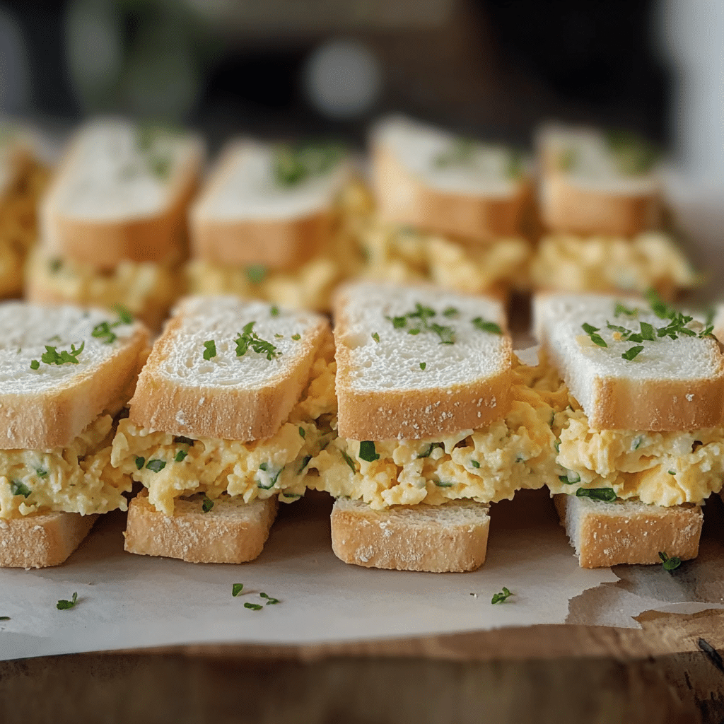 Mini Egg Salad Sandwiches