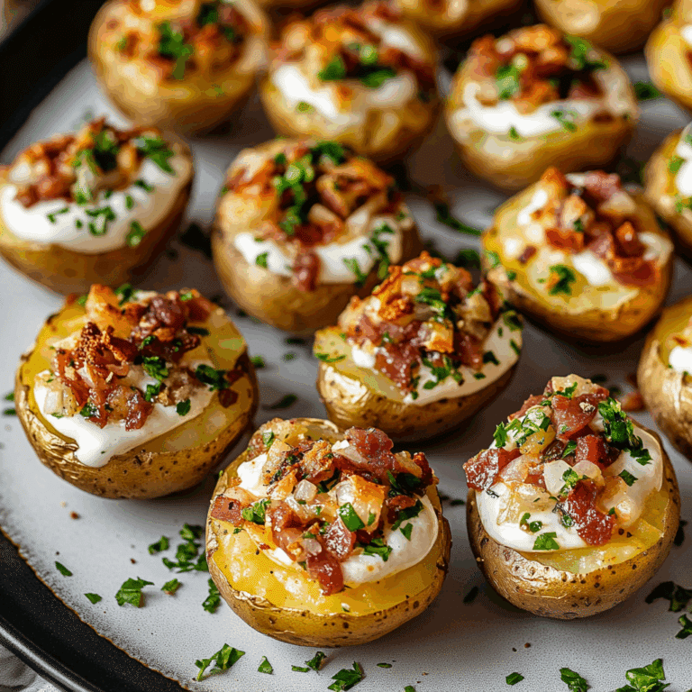 Mini Loaded Baked Potatoes