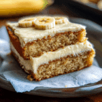 Moist Banana Cake with Cream Cheese Frosting