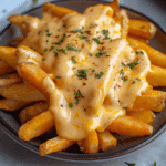 Nacho Fries with Cheese Sauce