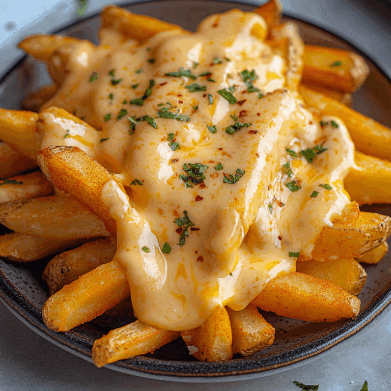 Nacho Fries with Cheese Sauce