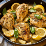 One-Pan Lemon Basil Chicken Dinner
