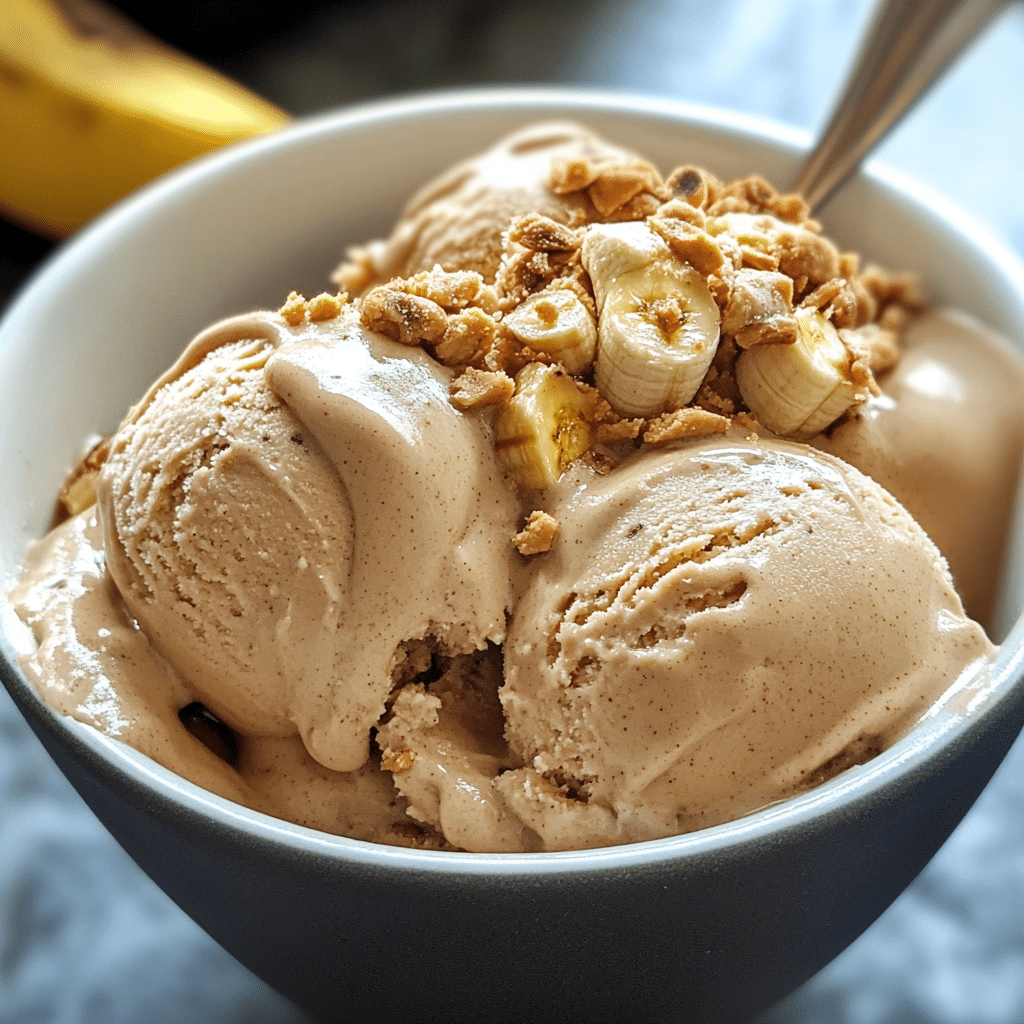 Peanut Butter Banana Ice Cream