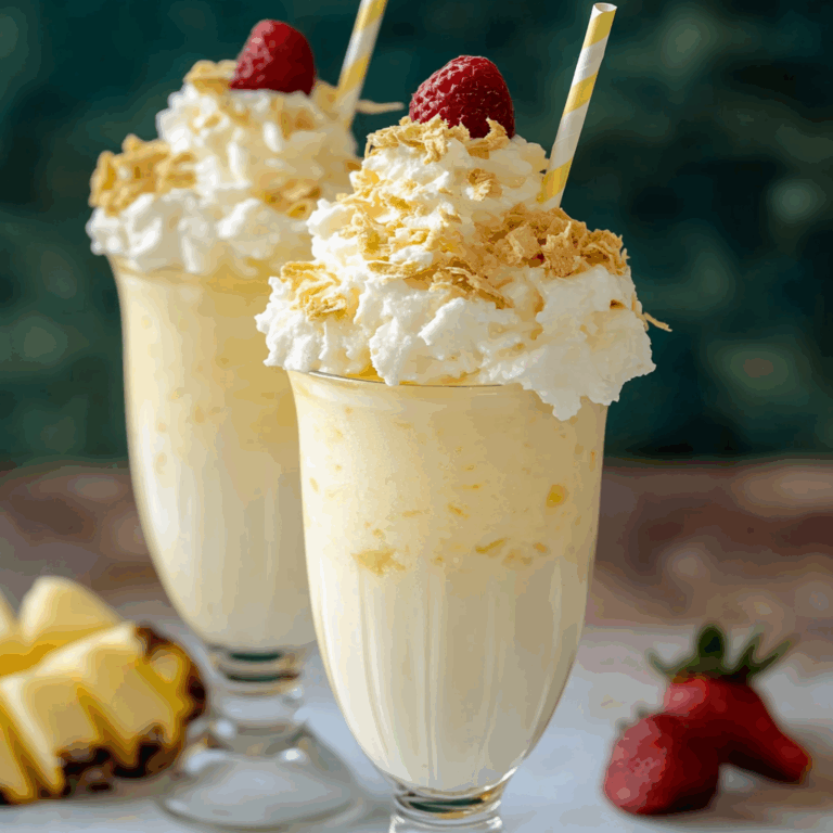 Piña Colada Milkshake Delight