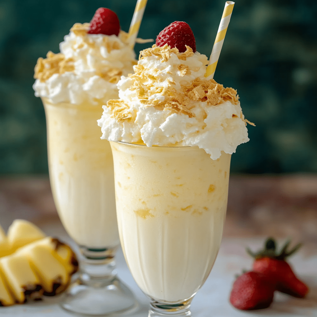 Piña Colada Milkshake Delight