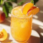 Refreshing Lemon Peach Sparkling Mocktail