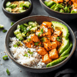Spicy Salmon Bowls with Avocado