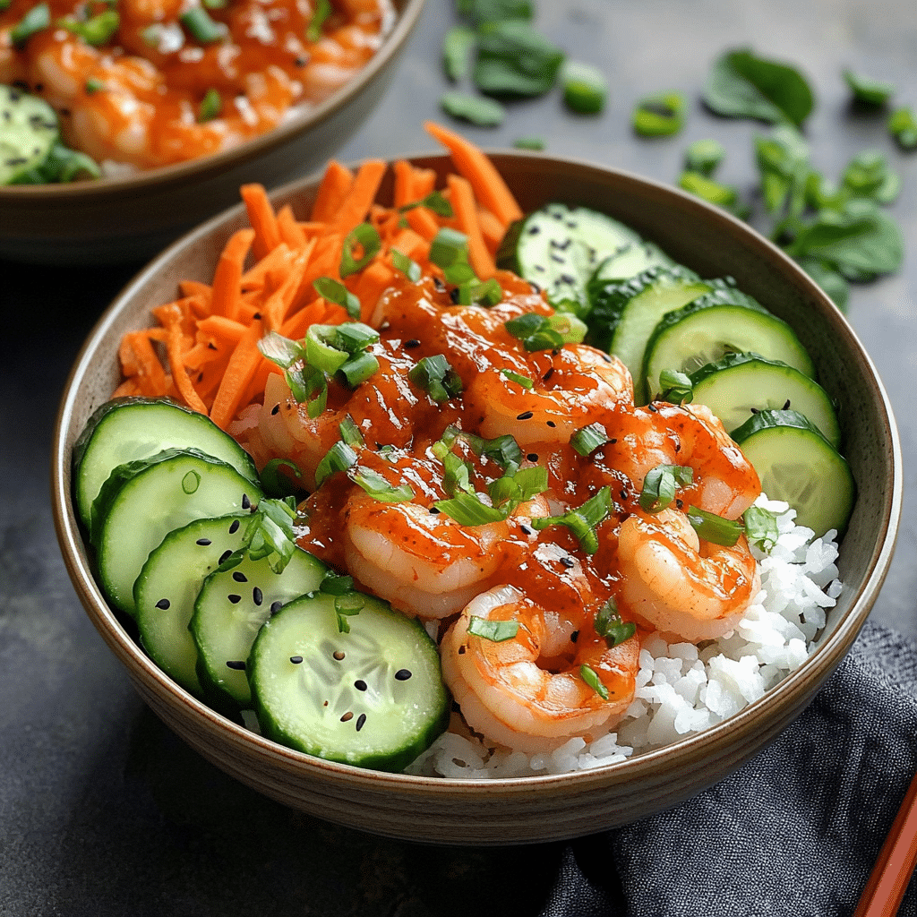 Spicy Shrimp Rice Bowls