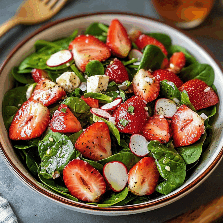 Strawberry Spinach Salad