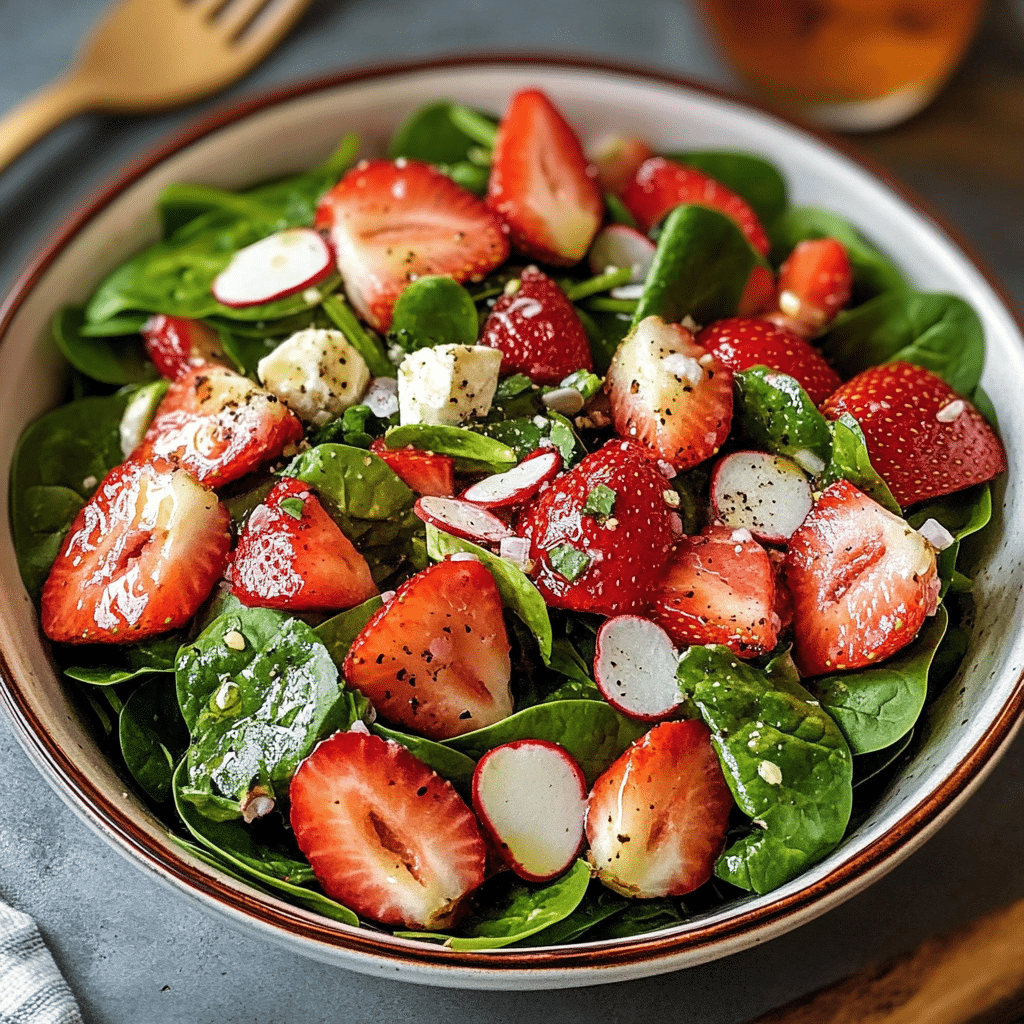 Strawberry Spinach Salad