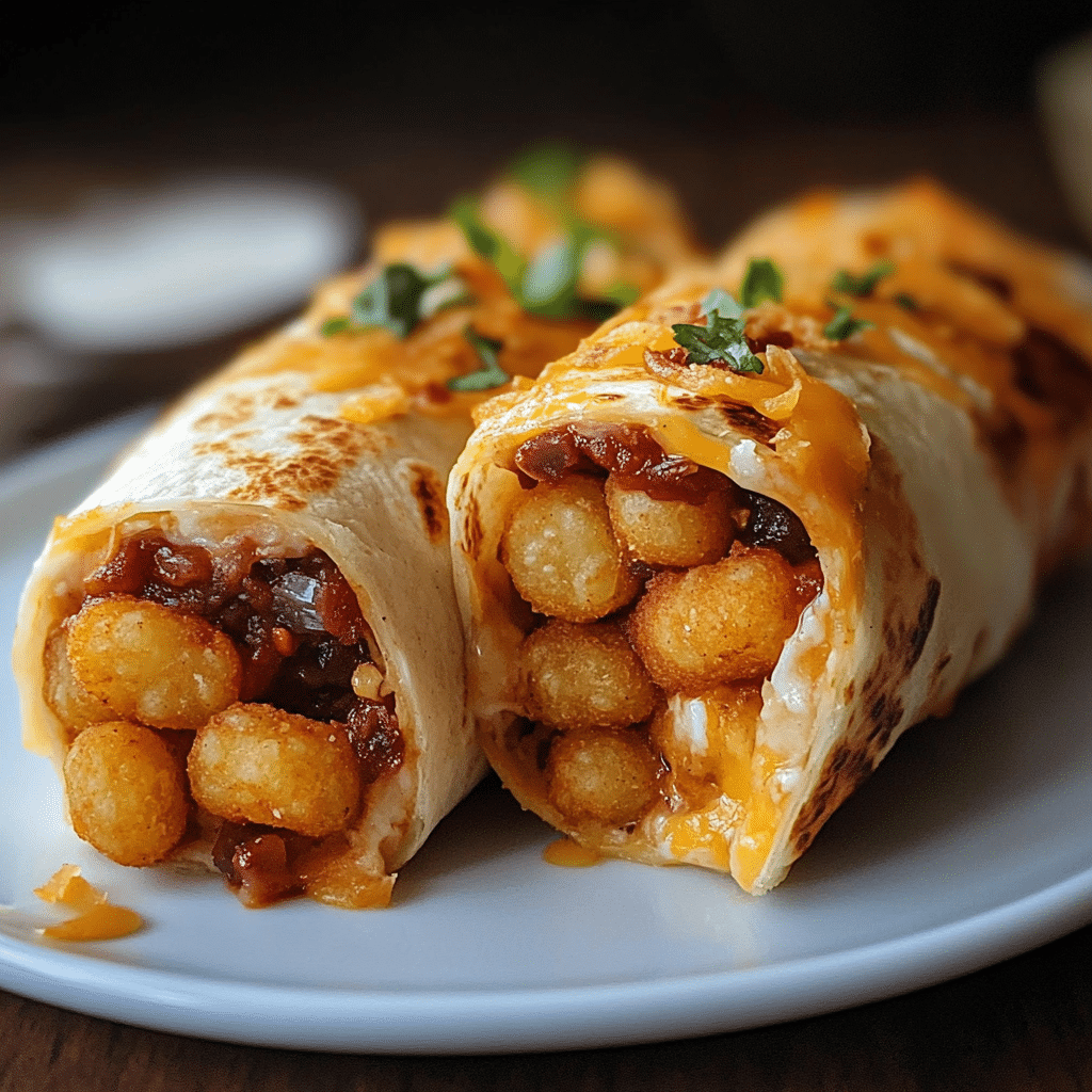 Tater Tot Burritos