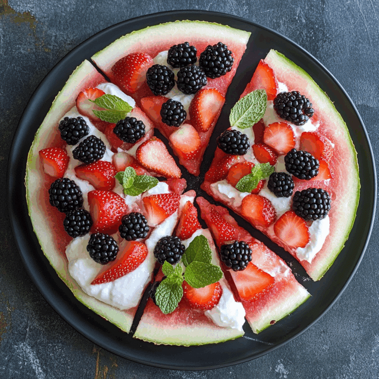 Watermelon Fruit Pizza