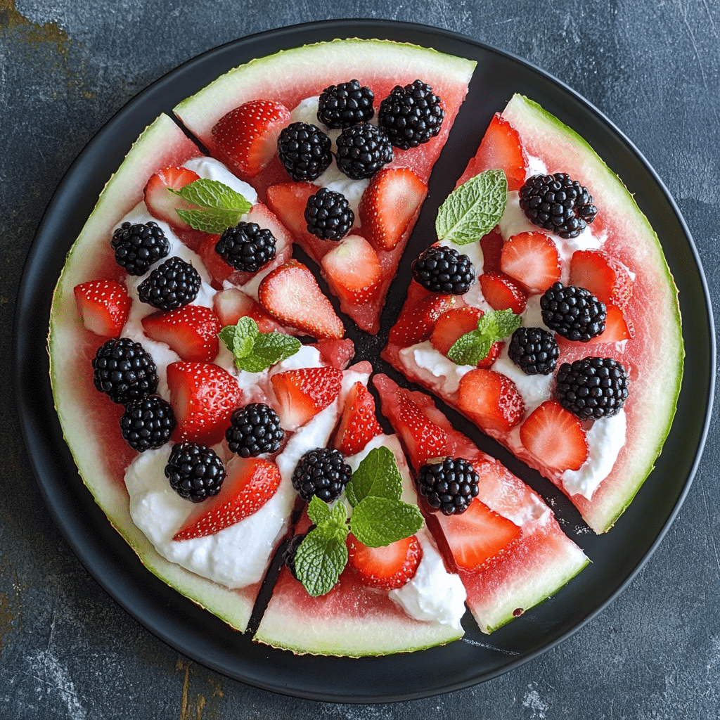 Watermelon Fruit Pizza