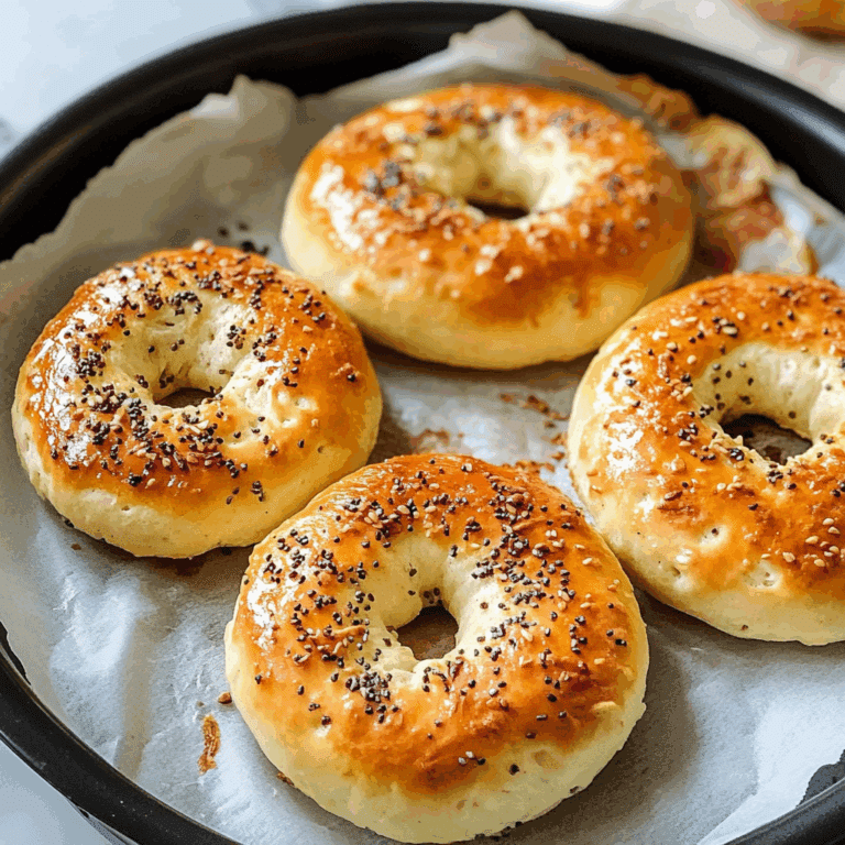 Air Fryer Protein Bagels