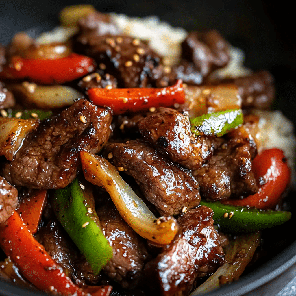 Black Pepper Beef Stir-Fry