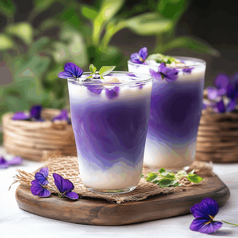 Butterfly Pea Milk Tea